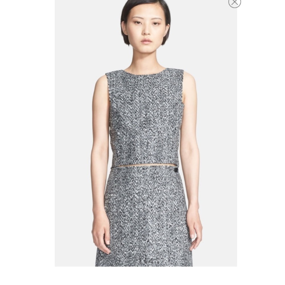 Theory Tweed Set top and skirt